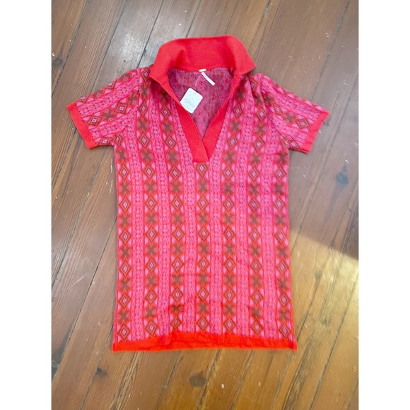 Free People Kitt Mini Dress, Berry Combo - Picture 4 of 5